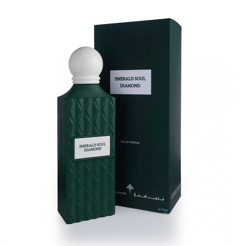 IBRAQ par Ibrahim Al Qurashi Emerald Soul Diamond Eau de Parfum 150ml – Parfum unisexe longue durée | Parfum Boisé Vert Frais