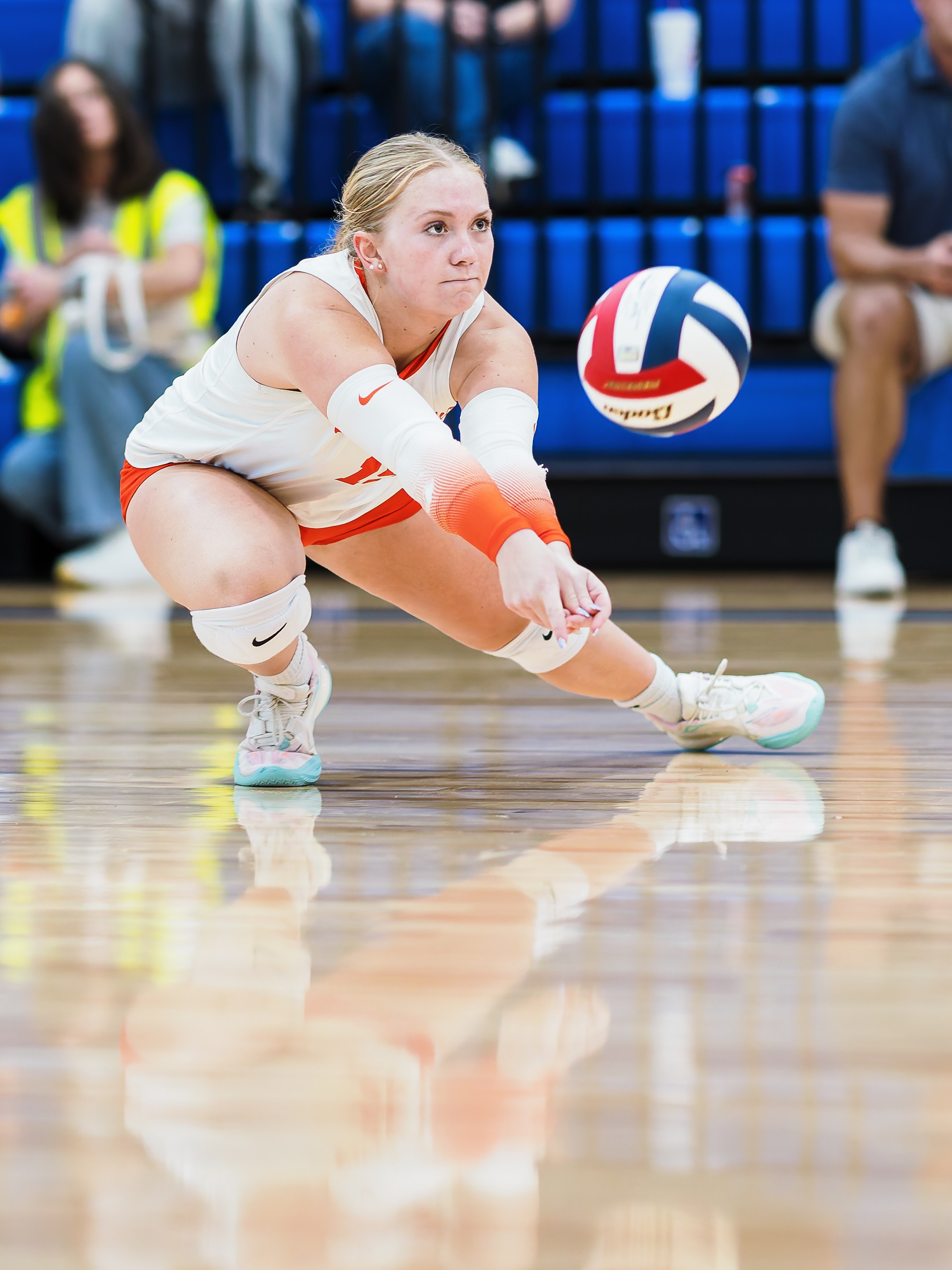 Cali Reece of Grand Oaks defending for TAV Houston before signing with the University of Houston. Photo by Dr. Matt Powell.
