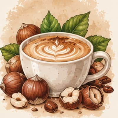 Cappuccino cu alune de pădure