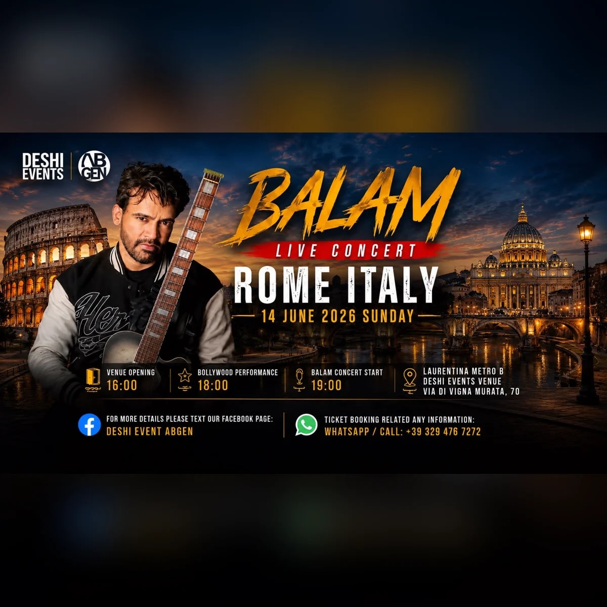 Balam-এর প্রথম ইতালি সফর: রোম ও ভেনিসের দুই সন্ধ্যা