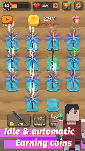 Merge Sword MOD APK v2.1.7 (Instant Achievement Reward) - screenshot 3 Merge Sword MOD APK v2.1.7 (Instant Achievement Reward) - screenshot 3