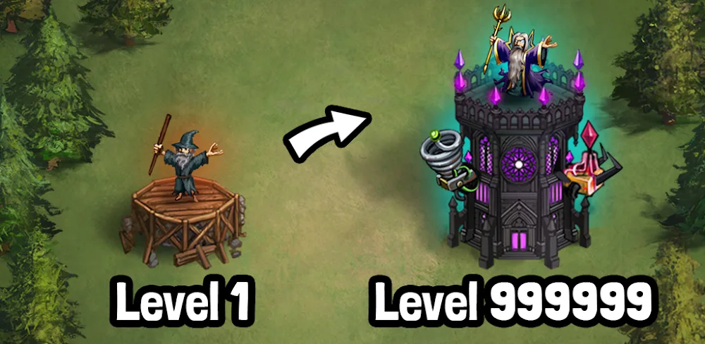 Evil Tower - Idle Defense TD MOD APK v0.5.2 (Menu, Unlimited Gem, God Mod) Evil Tower - Idle Defense TD MOD APK v0.5.2 (Menu, Unlimited Gem, God Mod)