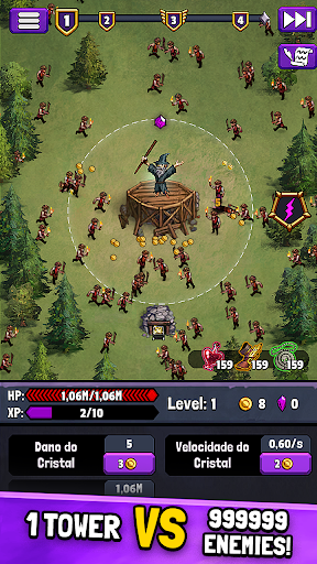 Evil Tower - Idle Defense TD MOD APK v0.5.2 (Menu, Unlimited Gem, God Mod) - screenshot 1 Evil Tower - Idle Defense TD MOD APK v0.5.2 (Menu, Unlimited Gem, God Mod) - screenshot 1