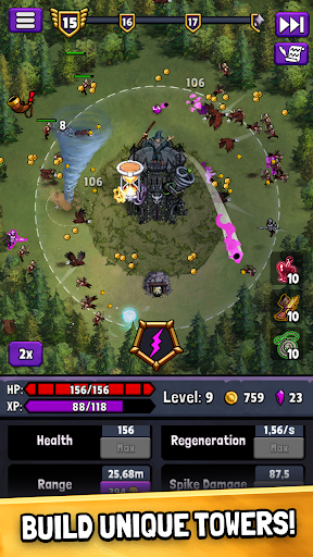 Evil Tower - Idle Defense TD MOD APK v0.5.2 (Menu, Unlimited Gem, God Mod) - screenshot 2 Evil Tower - Idle Defense TD MOD APK v0.5.2 (Menu, Unlimited Gem, God Mod) - screenshot 2