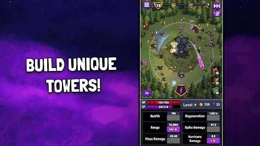 Evil Tower - Idle Defense TD MOD APK v0.5.2 (Menu, Unlimited Gem, God Mod) - screenshot 7 Evil Tower - Idle Defense TD MOD APK v0.5.2 (Menu, Unlimited Gem, God Mod) - screenshot 7