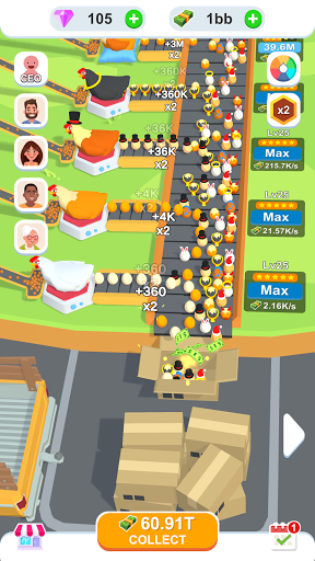 Idle Egg Factory MOD APK v3.0.6 (Free Rewards, Unlimited Gems) - screenshot 2 Idle Egg Factory MOD APK v3.0.6 (Free Rewards, Unlimited Gems) - screenshot 2
