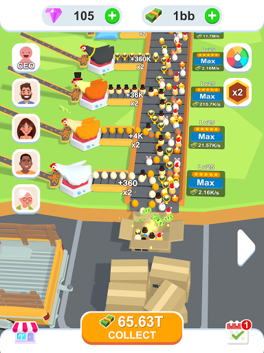 Idle Egg Factory MOD APK v3.0.6 (Free Rewards, Unlimited Gems) - screenshot 6 Idle Egg Factory MOD APK v3.0.6 (Free Rewards, Unlimited Gems) - screenshot 6