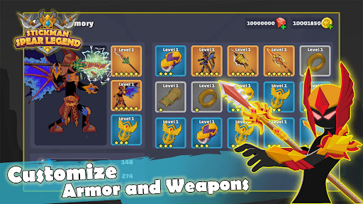 Stickman Spear Legend MOD APK v1.28 (Unlimited Money, Energy) - screenshot 3 Stickman Spear Legend MOD APK v1.28 (Unlimited Money, Energy) - screenshot 3