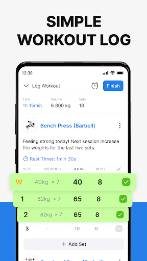 Hevy - Gym Log Workout Tracker MOD APK v2.3.4 (Premium Unlocked) - screenshot 2 Hevy - Gym Log Workout Tracker MOD APK v2.3.4 (Premium Unlocked) - screenshot 2