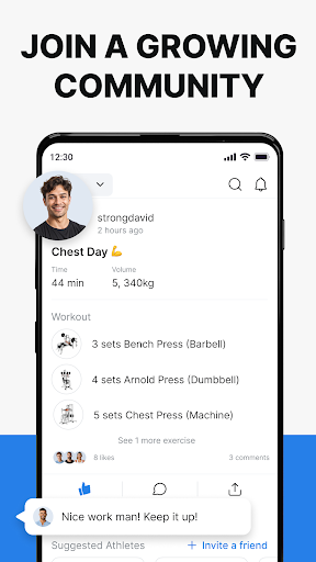 Hevy - Gym Log Workout Tracker MOD APK v2.3.4 (Premium Unlocked) - screenshot 5 Hevy - Gym Log Workout Tracker MOD APK v2.3.4 (Premium Unlocked) - screenshot 5