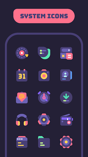 Mello Night Icon Pack MOD APK v1.0.4 - screenshot 2 Mello Night Icon Pack MOD APK v1.0.4 - screenshot 2