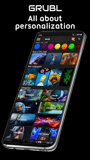 GRUBL Wallpaper MOD APK v3.6.16 (Premium Unlocked) - screenshot 7