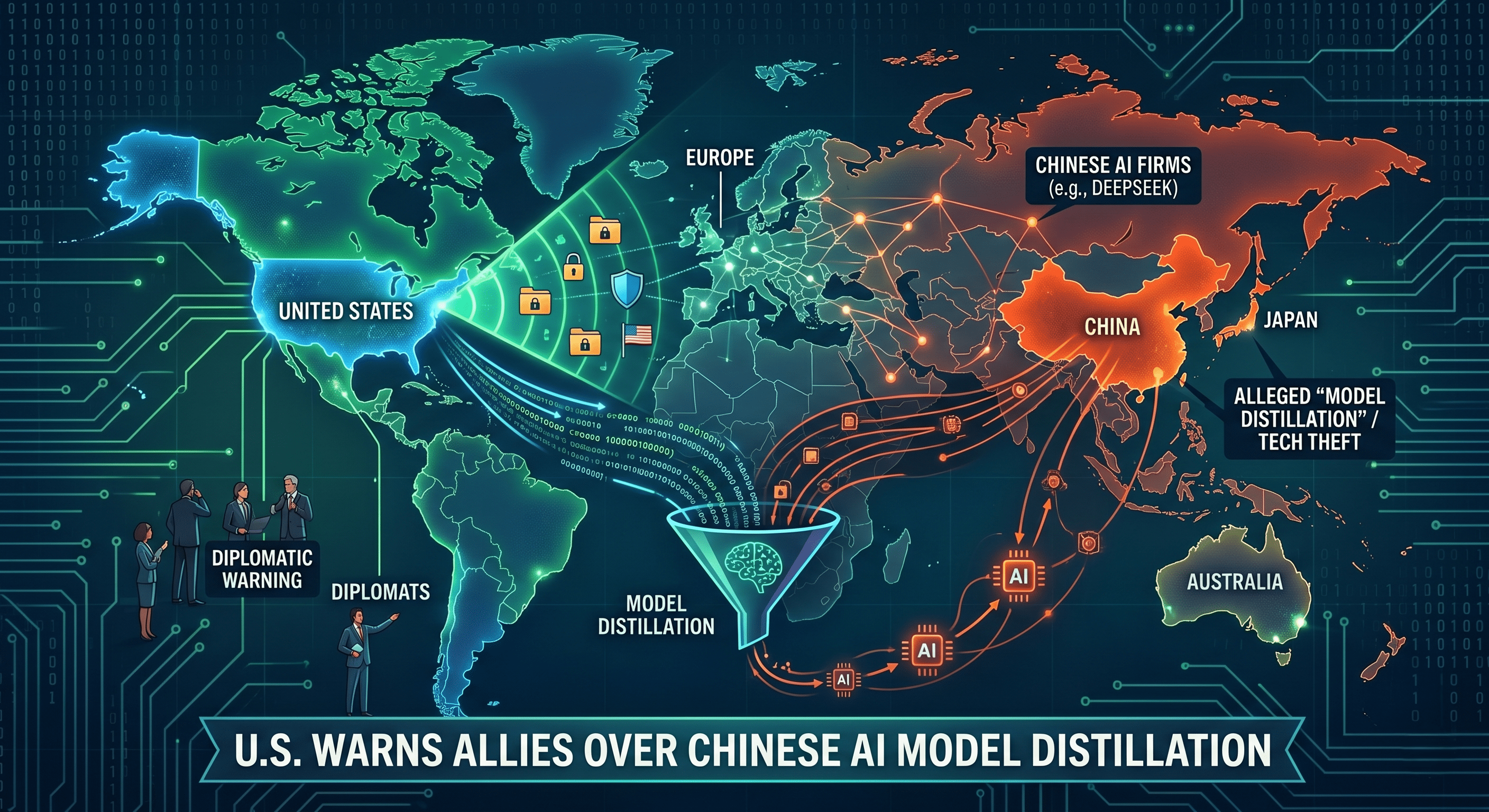 U.S. Warns Allies Over Chinese AI Model Distillation