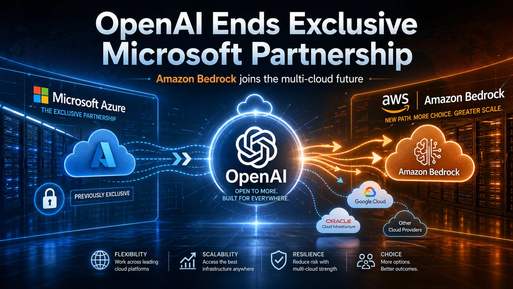 OpenAI Ends Microsoft Exclusive Deal for AWS Access