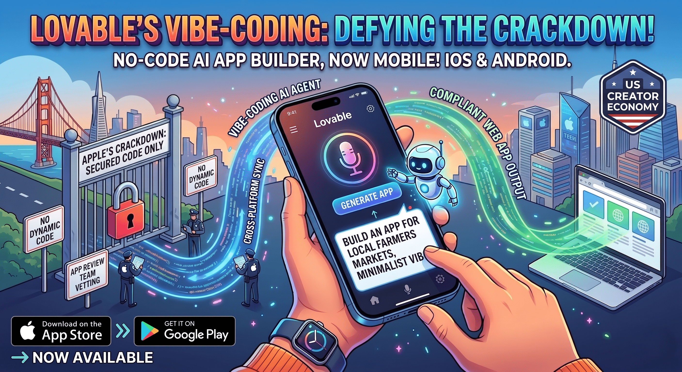 Lovable Vibe-Coding App Defies Apple AI Crackdown