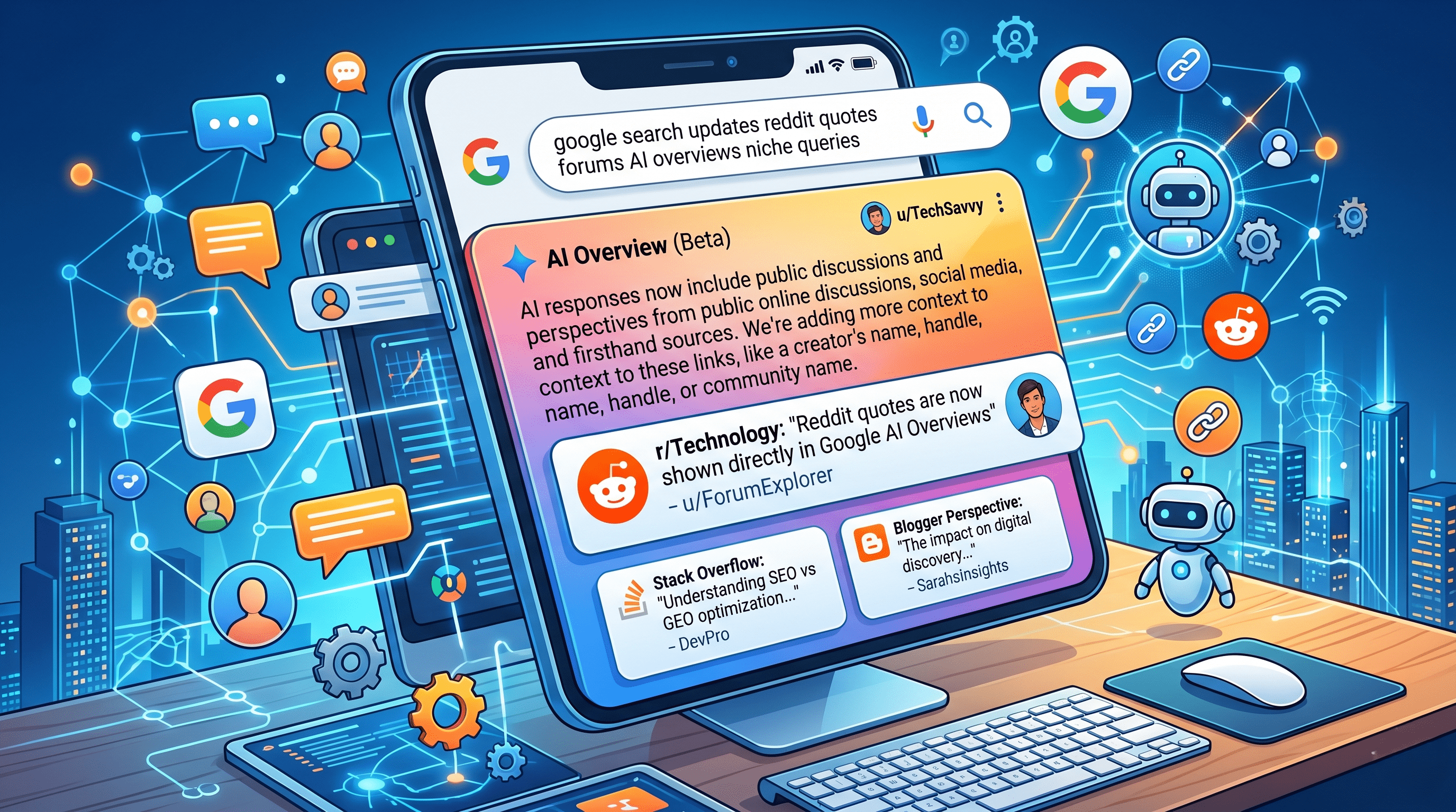 Google AI Updates: Search Now Includes Reddit Quotes