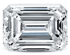 Διαμάντι σε σχήμα emerald