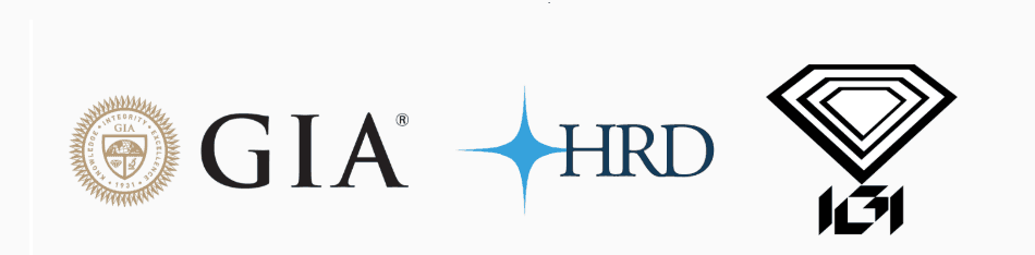 Diamond certificates GIA, IGI and HRD