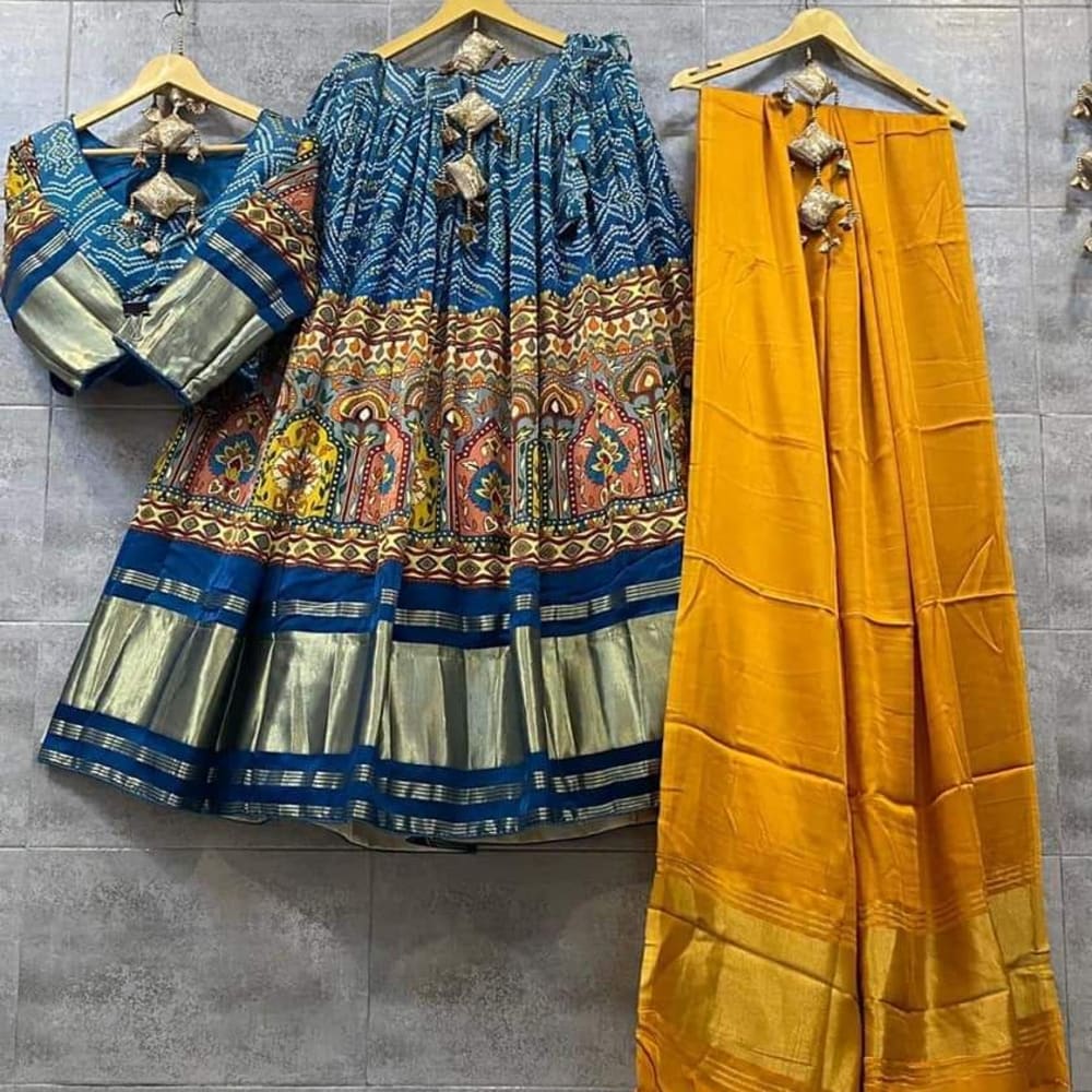 Gaji silk lehengha choli