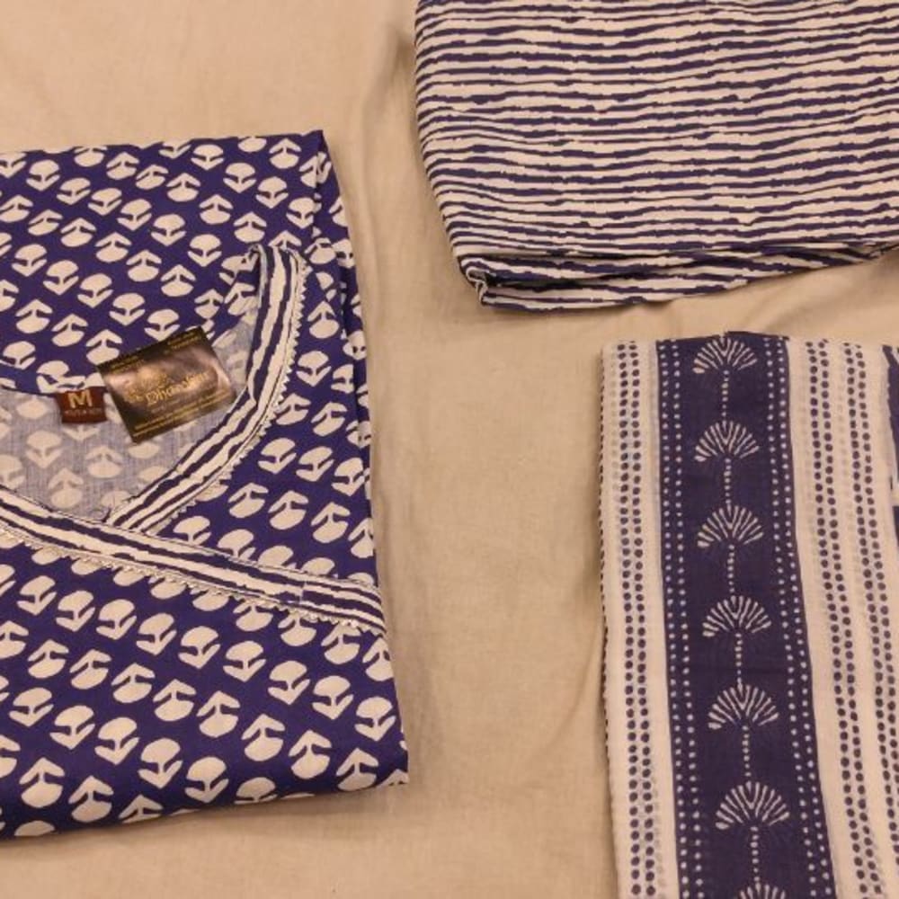 Blue Navy Blue Salwar Suite