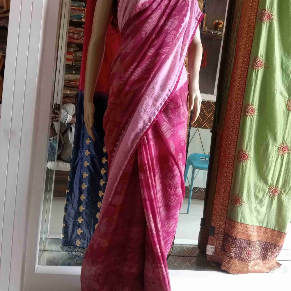 Navy Blue Saree