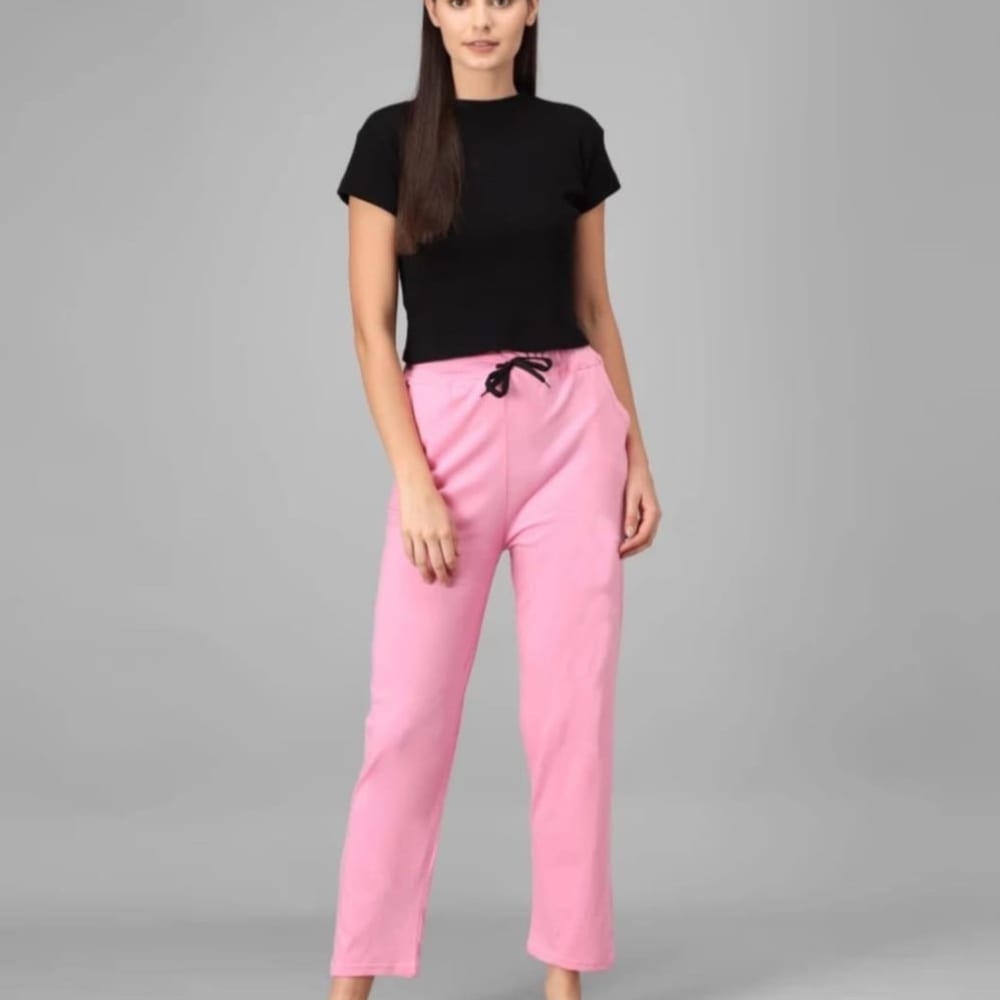 Ladies Blue cotton pant 