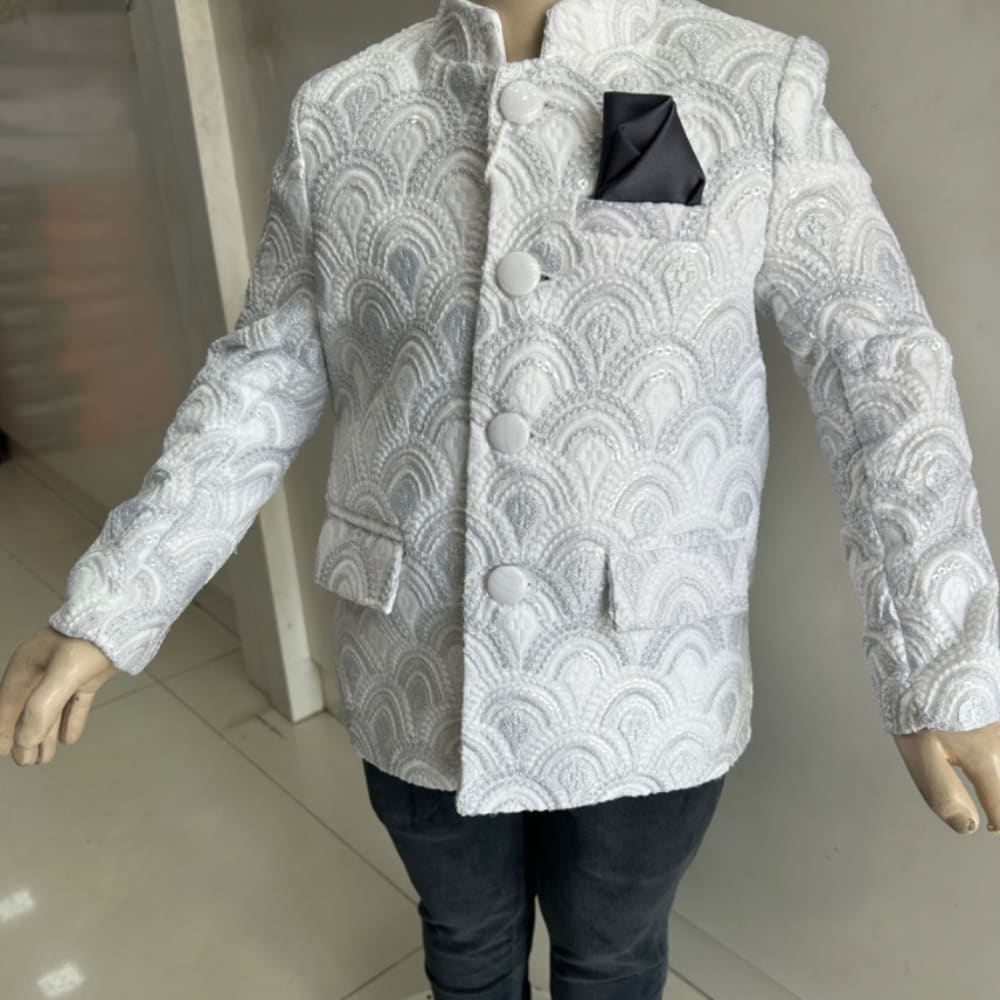 White jodpuri set for boys 