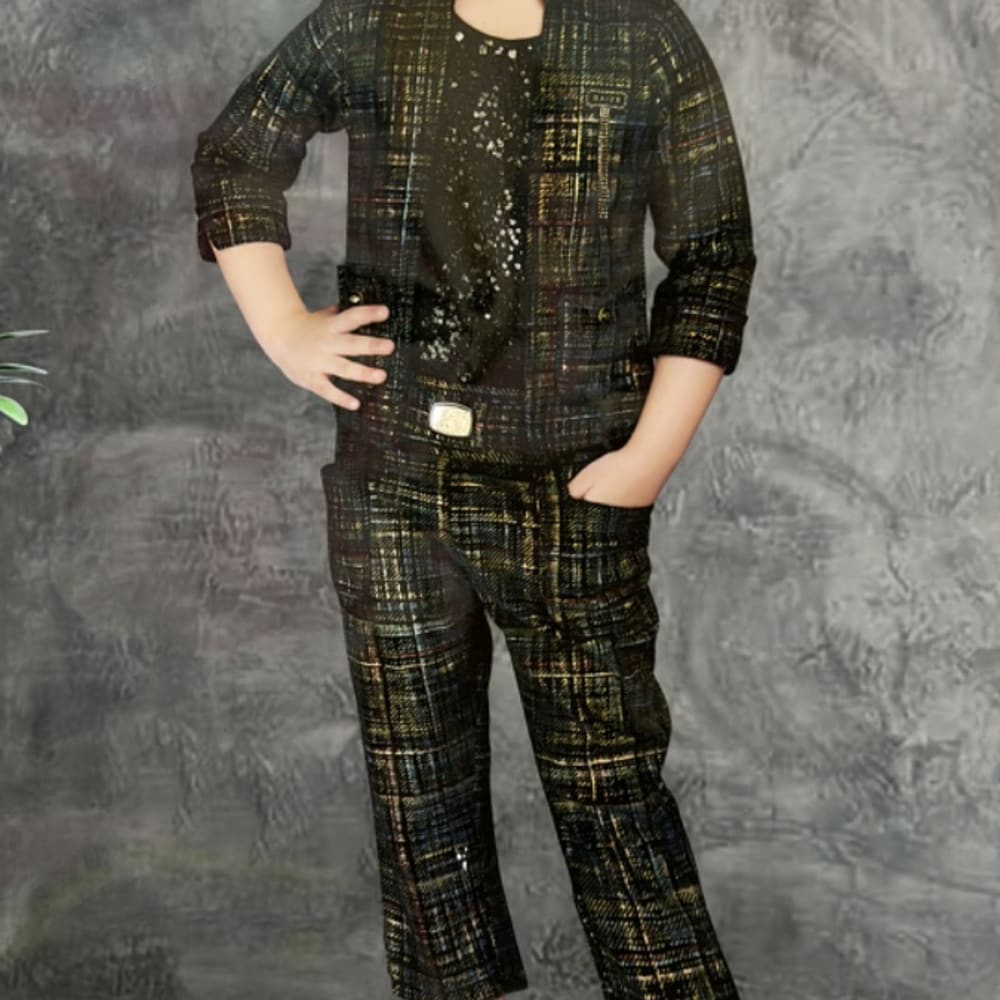 Girls three piece  colour black