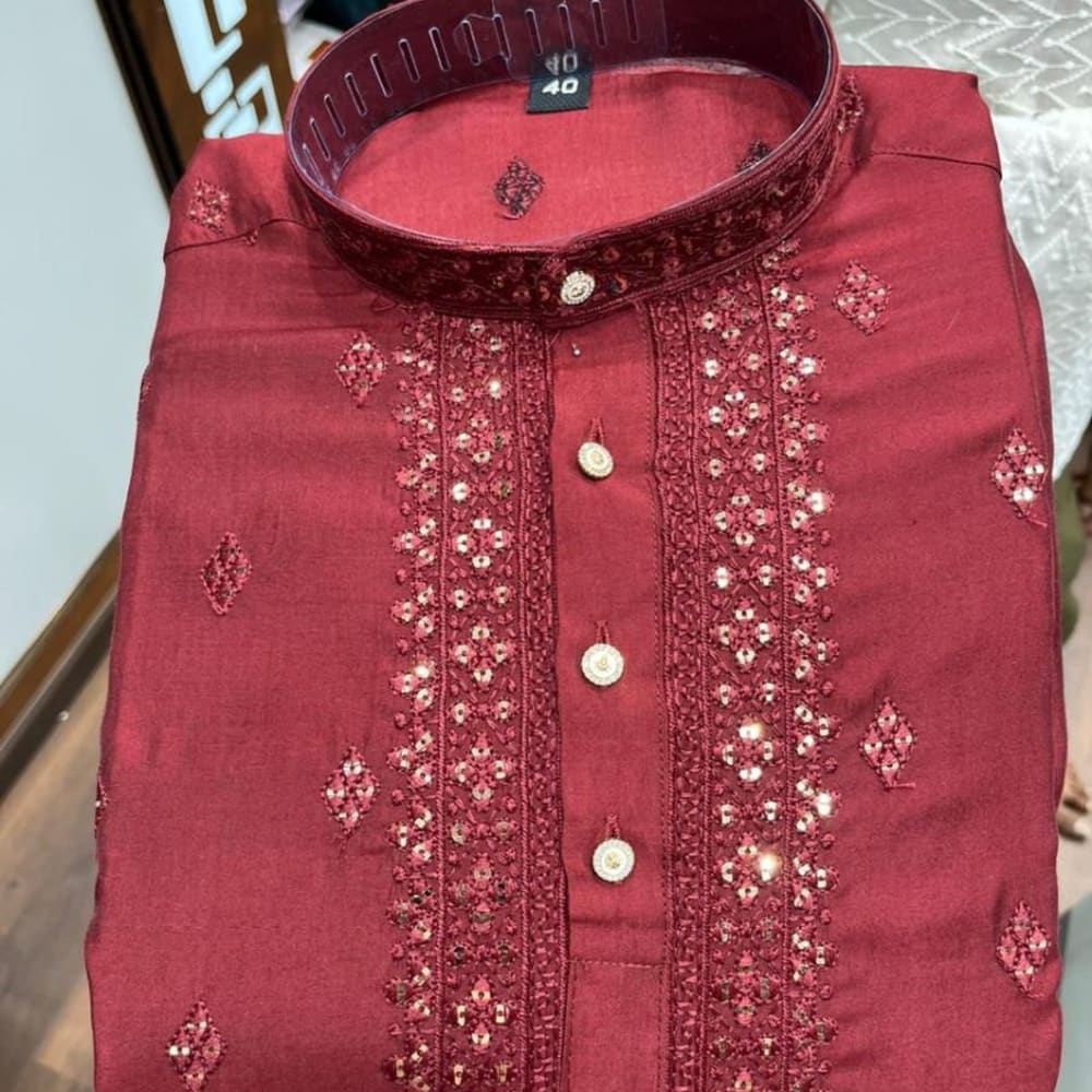 Maroon Salwar Suite