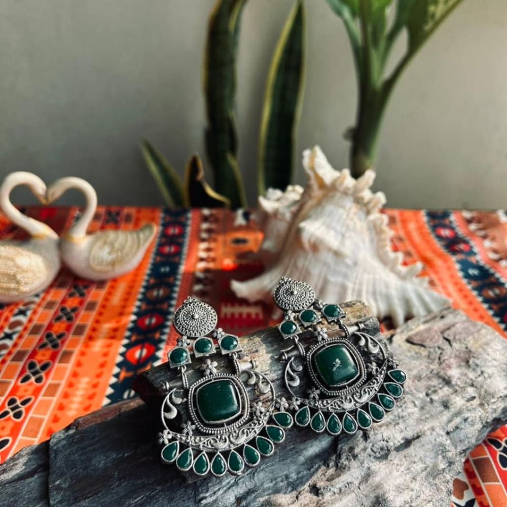 Earrings monalisha stone handmade 