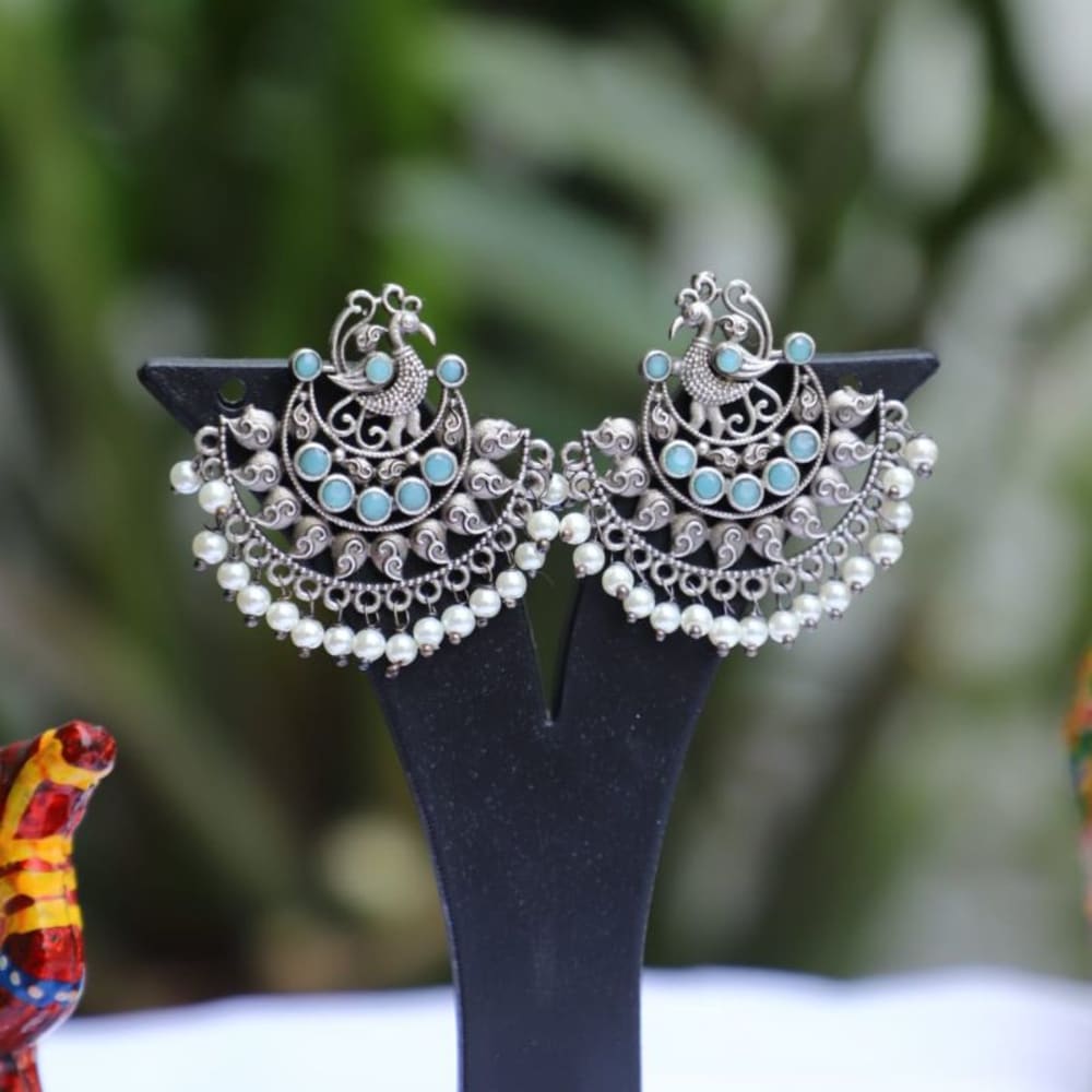 Earrings monalisha stone handmade 