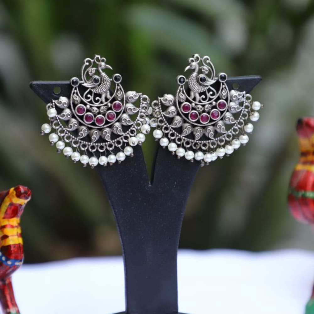 Earrings monalisha stone handmade 