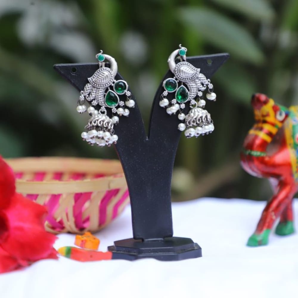 Earrings monalisha stone handmade 