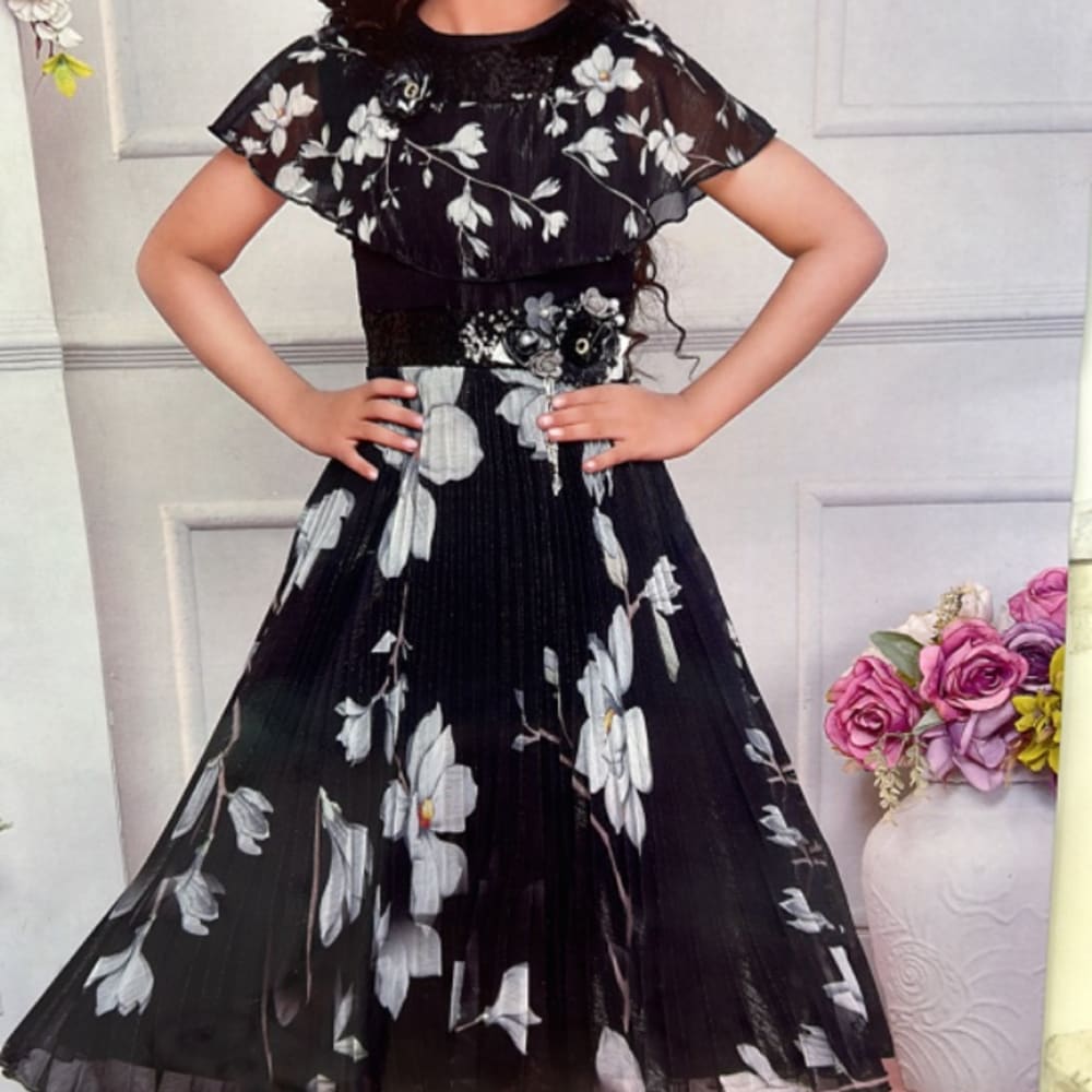 Black party wear frock 