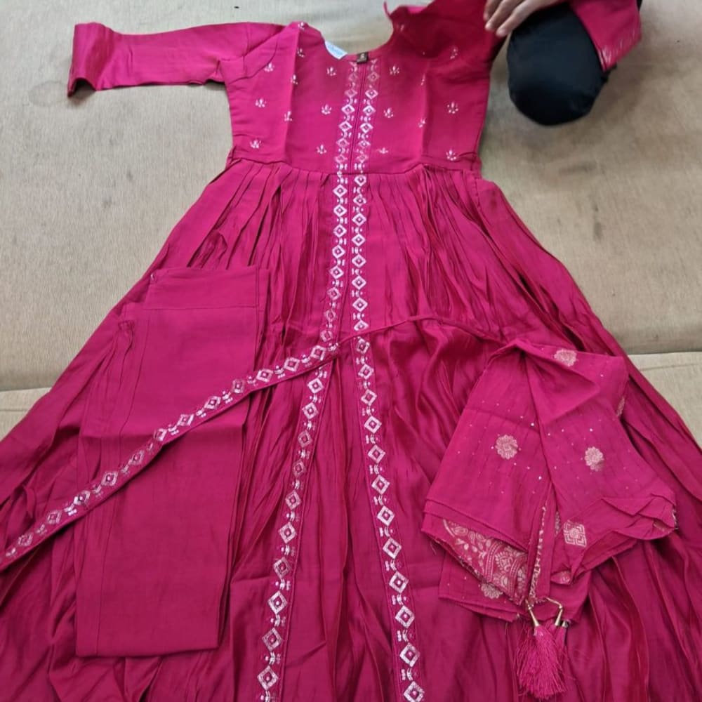 Maroon Girls Sets pair