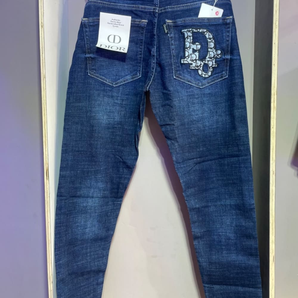 Dior back poket embroidery work jeans