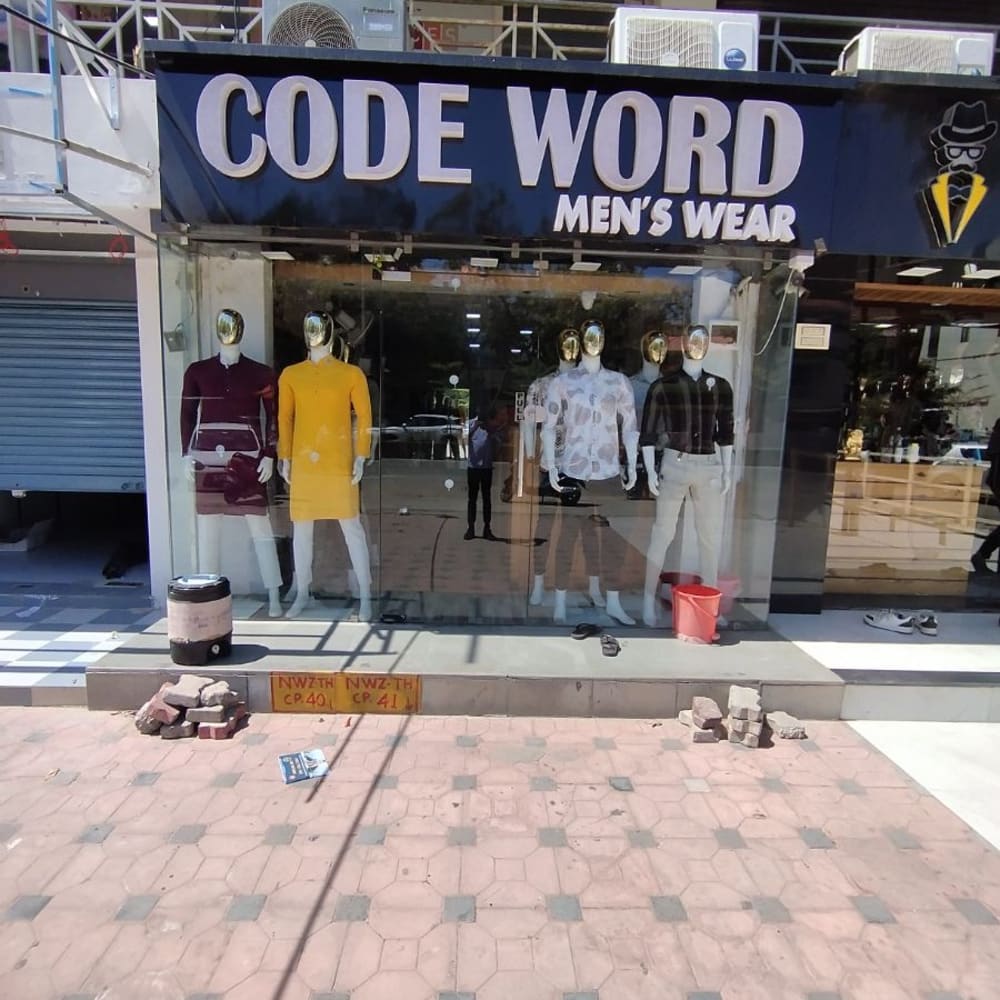 Code word men.s wear logo