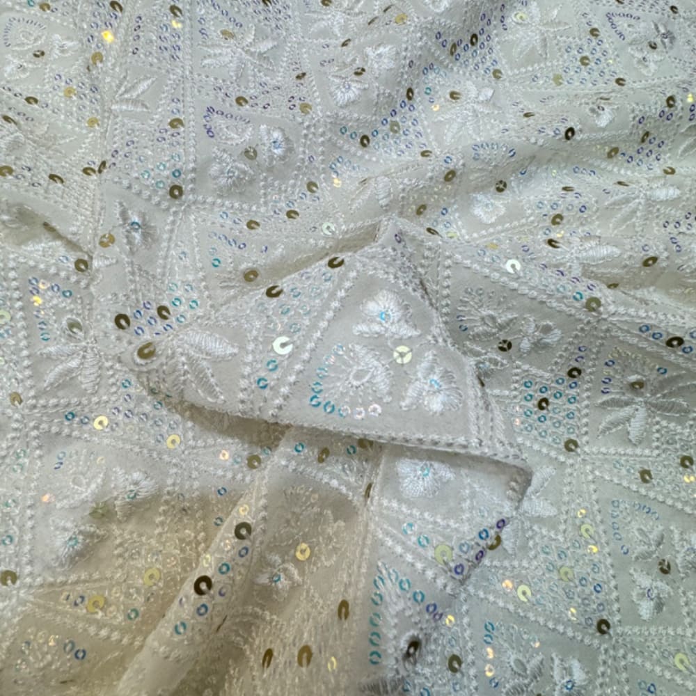 Embroidery On Visscose Goregett 3