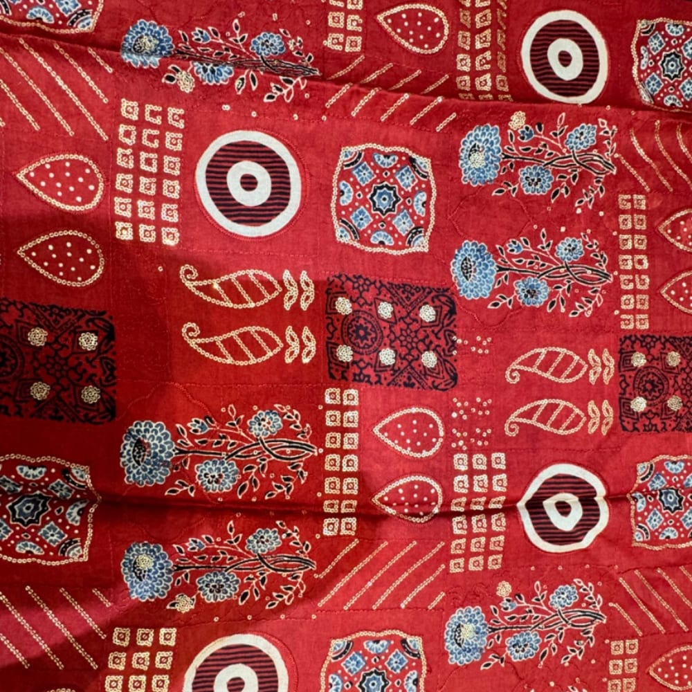 Pure Ajrakh with Work Dupatta 2