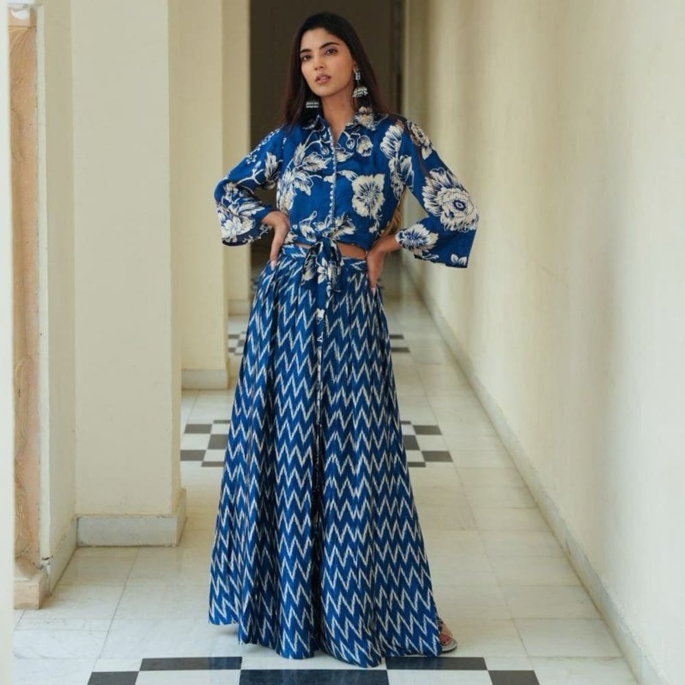 Lehenga with crop top