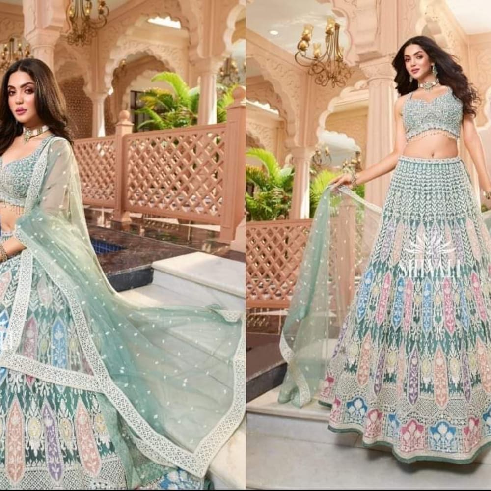 Blue Light Blue Lehenga