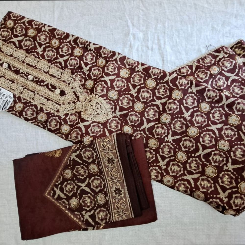 Muslin cotton partywear  dress materials 