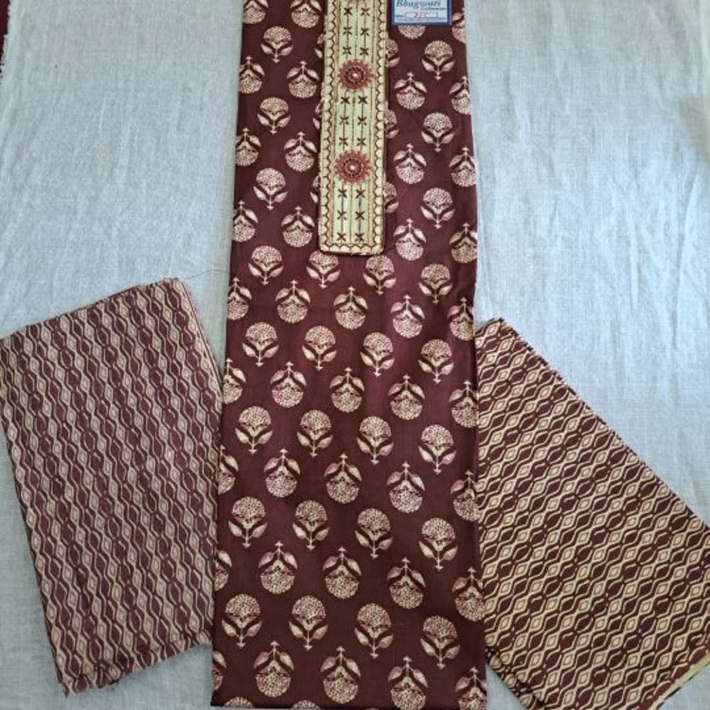 Jaipuri print cotton Dress materials 