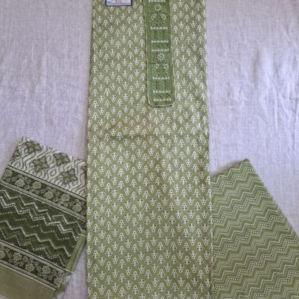 Jaipuri print cotton Dress materials 