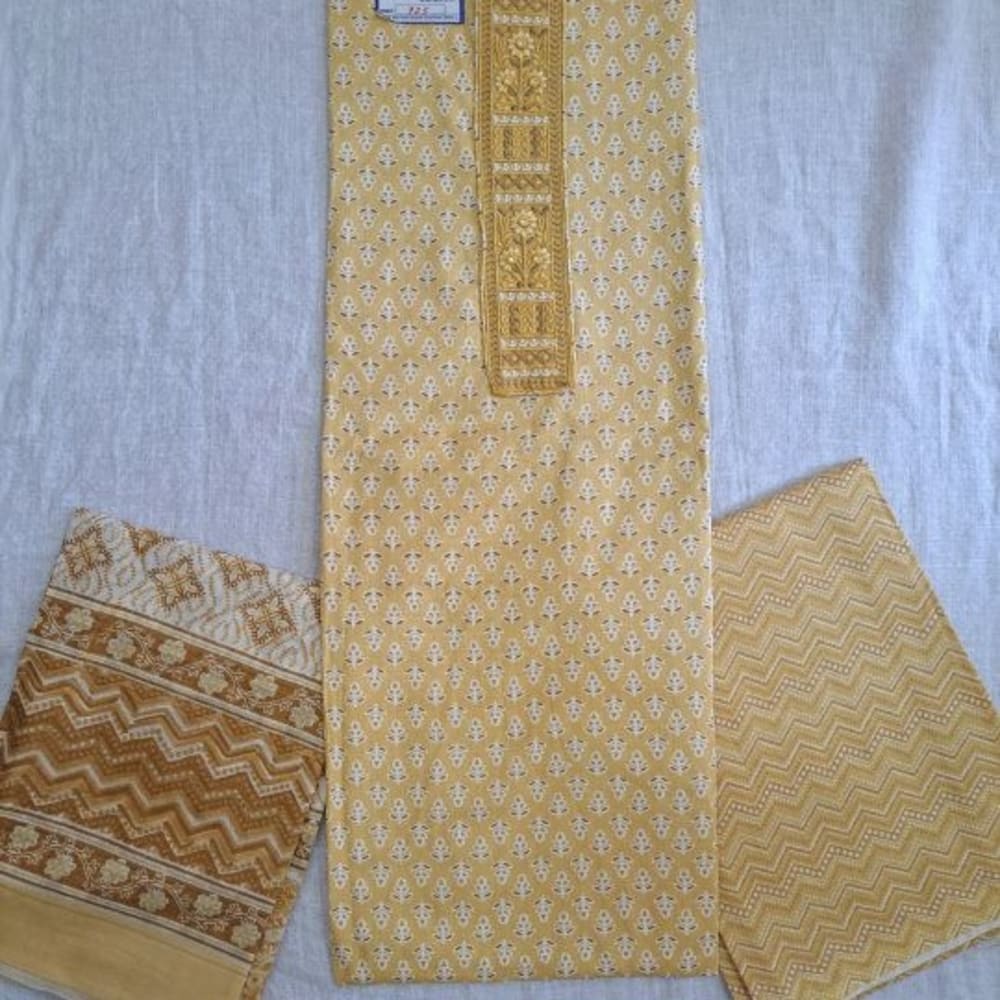 Jaipuri print cotton Dress materials 