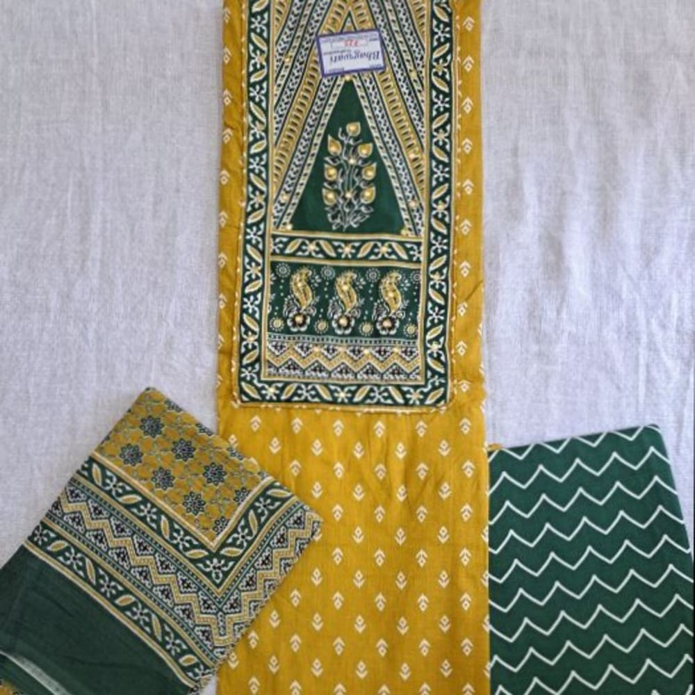 Jaipuri print cotton Dress materials 