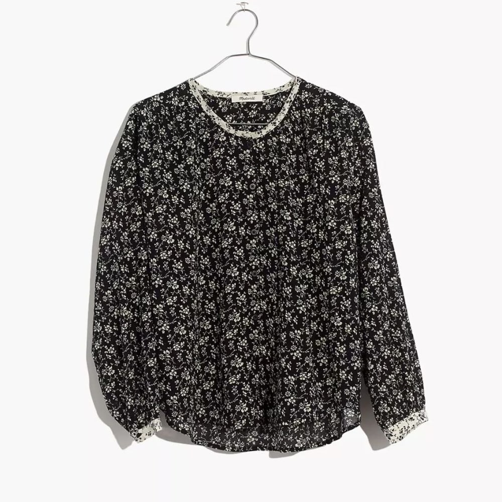 Print-Mix Meadow Shirt in Branch Floral