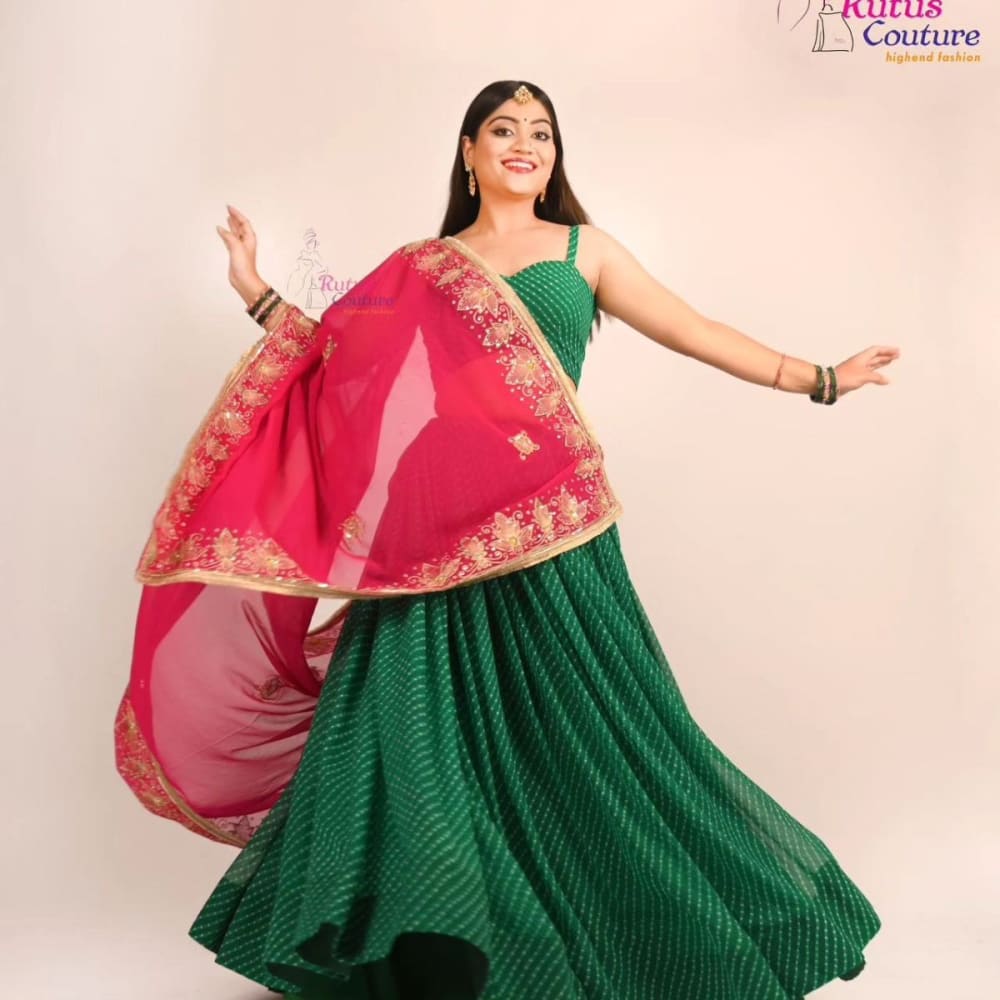 Green Lehenga