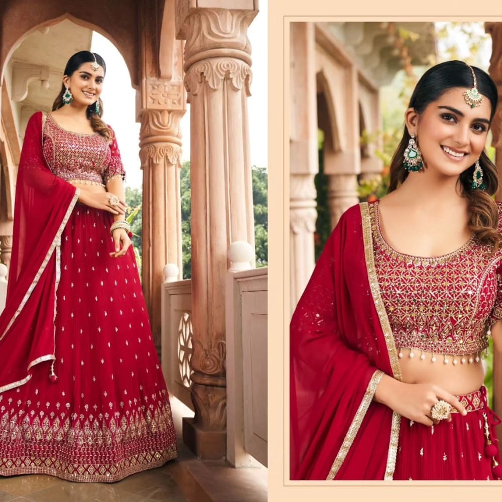 Maroon Lehenga