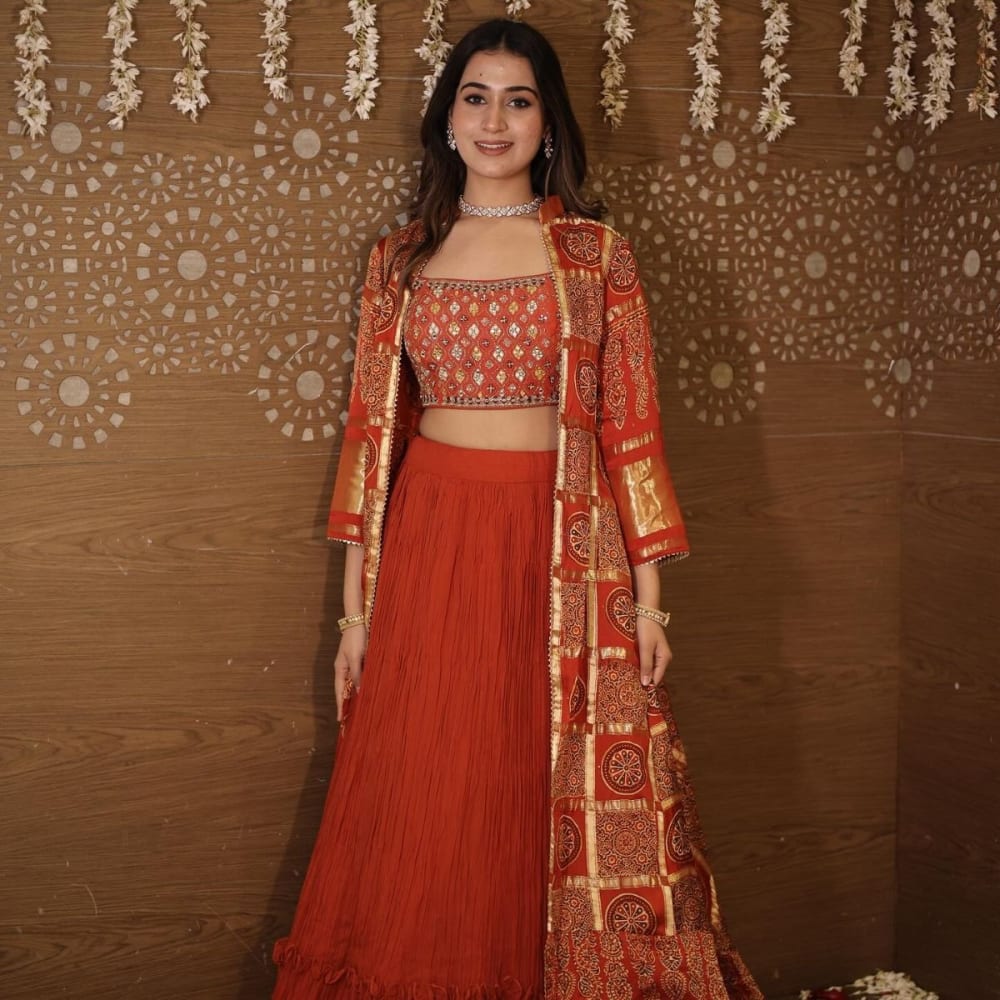 Maroon Lehenga
